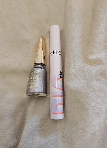 Sephora uzun dogal kirpikler ve leylak rengi oje