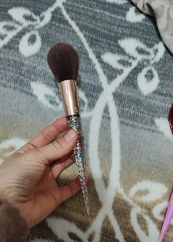 Pastel Bej Makyaj Fırçası pudra fırçası - Görsel 6