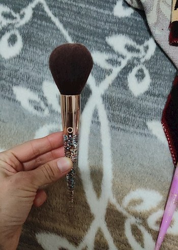 Pastel Bej Makyaj Fırçası pudra fırçası - Görsel 2