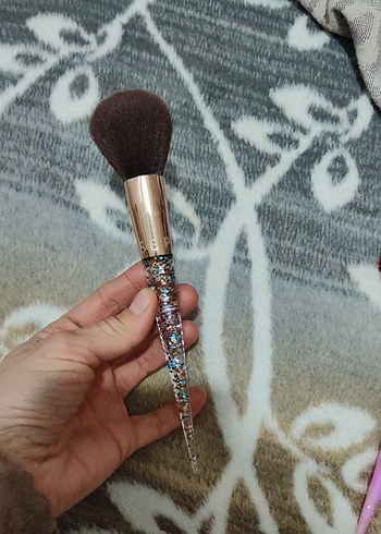 Pastel Bej Makyaj Fırçası pudra fırçası - Görsel 5