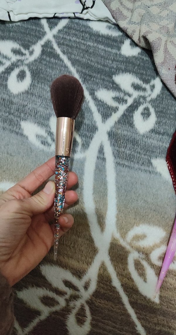 Pastel Bej Makyaj Fırçası pudra fırçası - Görsel 3