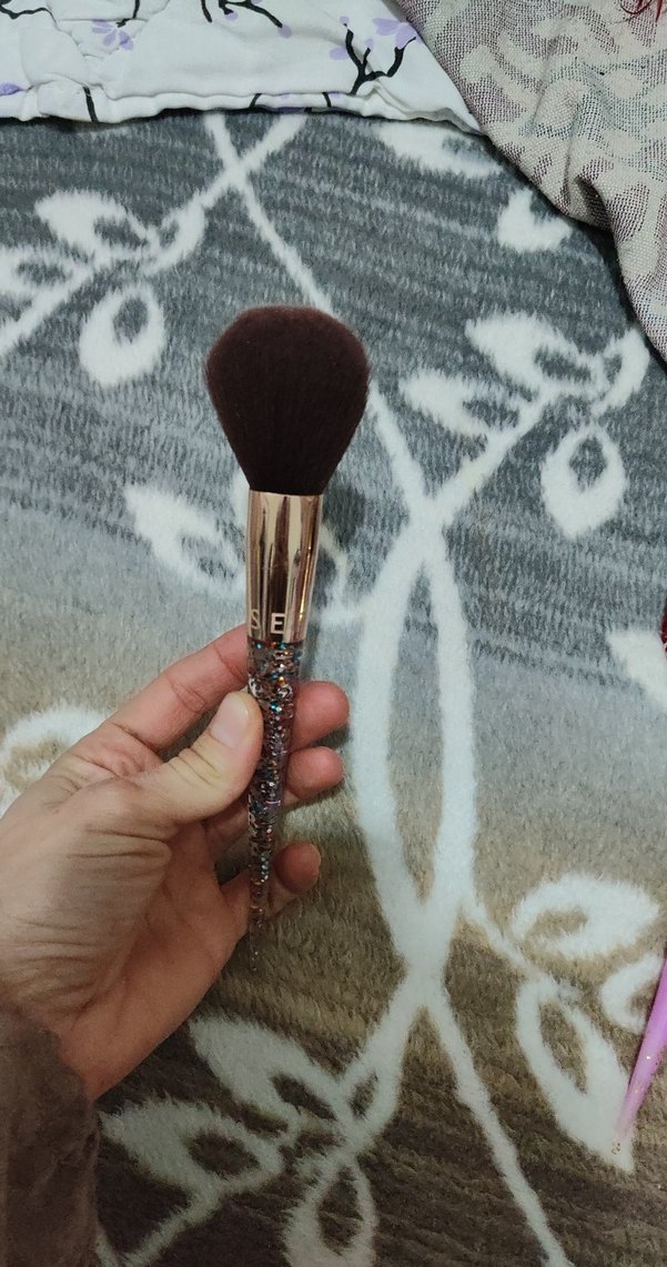 Pastel Bej Makyaj Fırçası pudra fırçası - Görsel 4