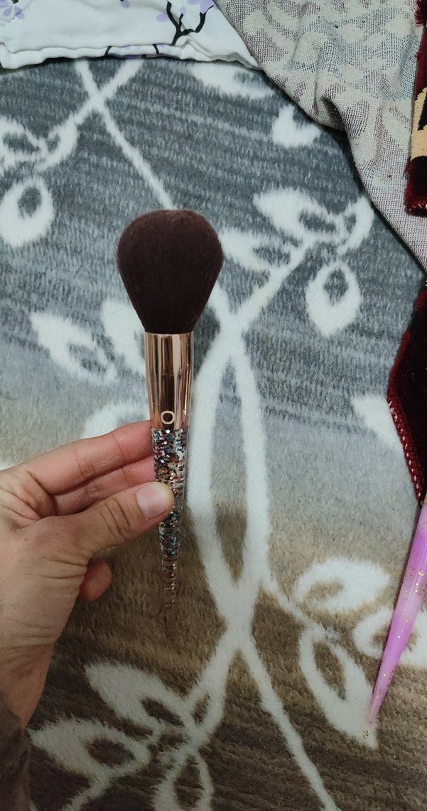 Pastel Bej Makyaj Fırçası pudra fırçası - Görsel 2