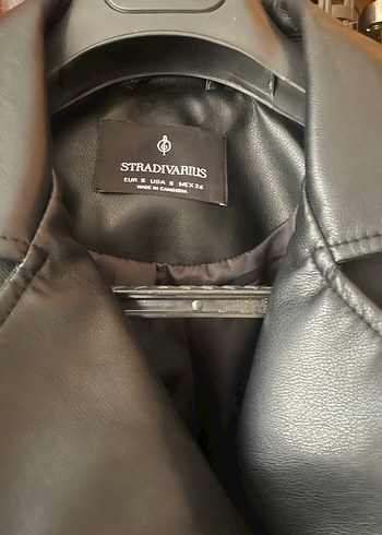 Kadın Siyah Deri Biker Ceket - Görsel 3