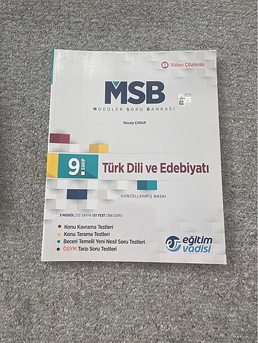 Eğitim vadisi 9. sınıf Türk dili ve edebiyatı modüllü soru