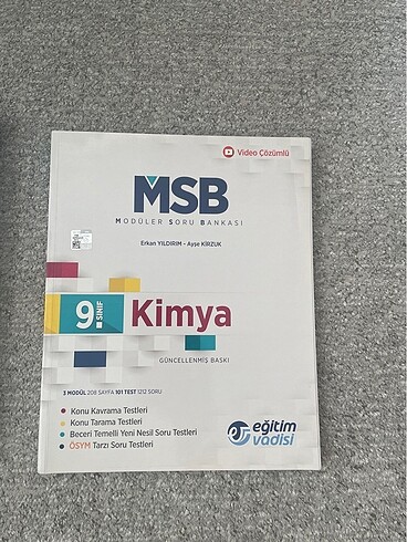 Eğitim vadisi 9. sınıf kimya modüllü soru bankası