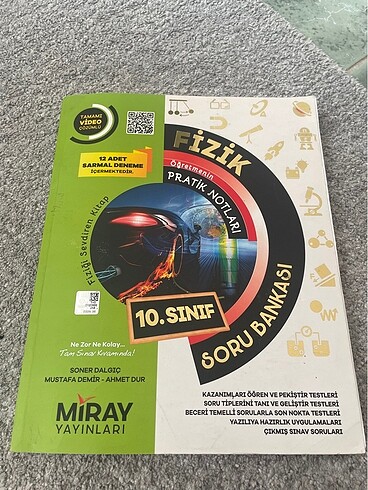 Miray yayınları 10. sınıf Fizik soru bankası