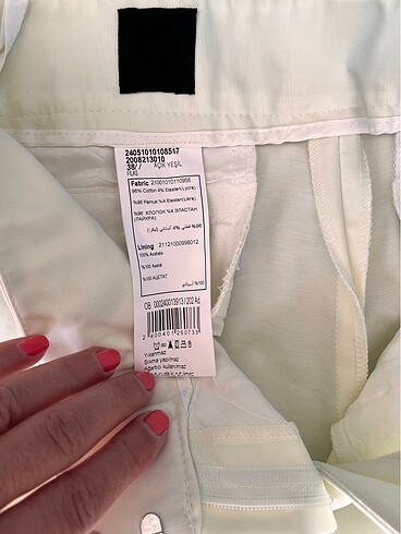 38 Beden Que açık yeşil pantolon
