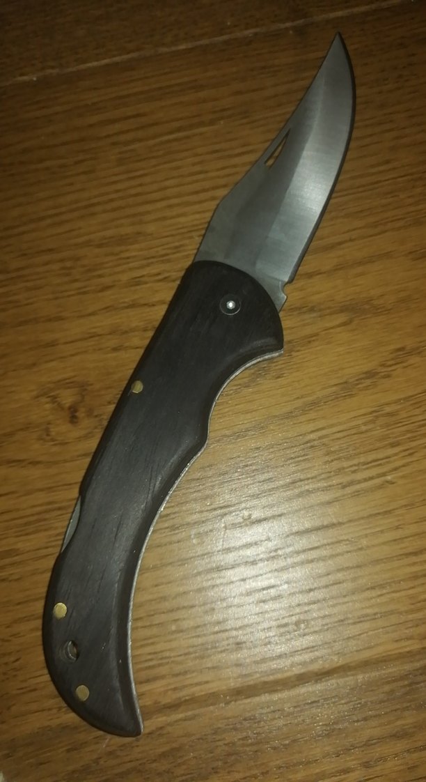 Koyu kahverengi katlanabilir çakı - Görsel 4