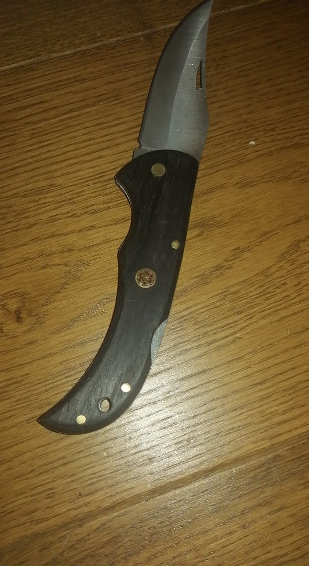 Koyu kahverengi katlanabilir çakı - Görsel 5