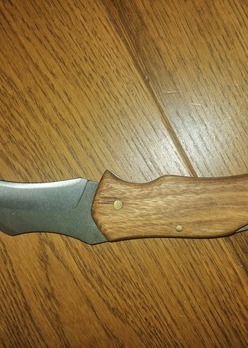 Kavisli Bıçak, Kahverengi Ahşap Saplı - Görsel 3