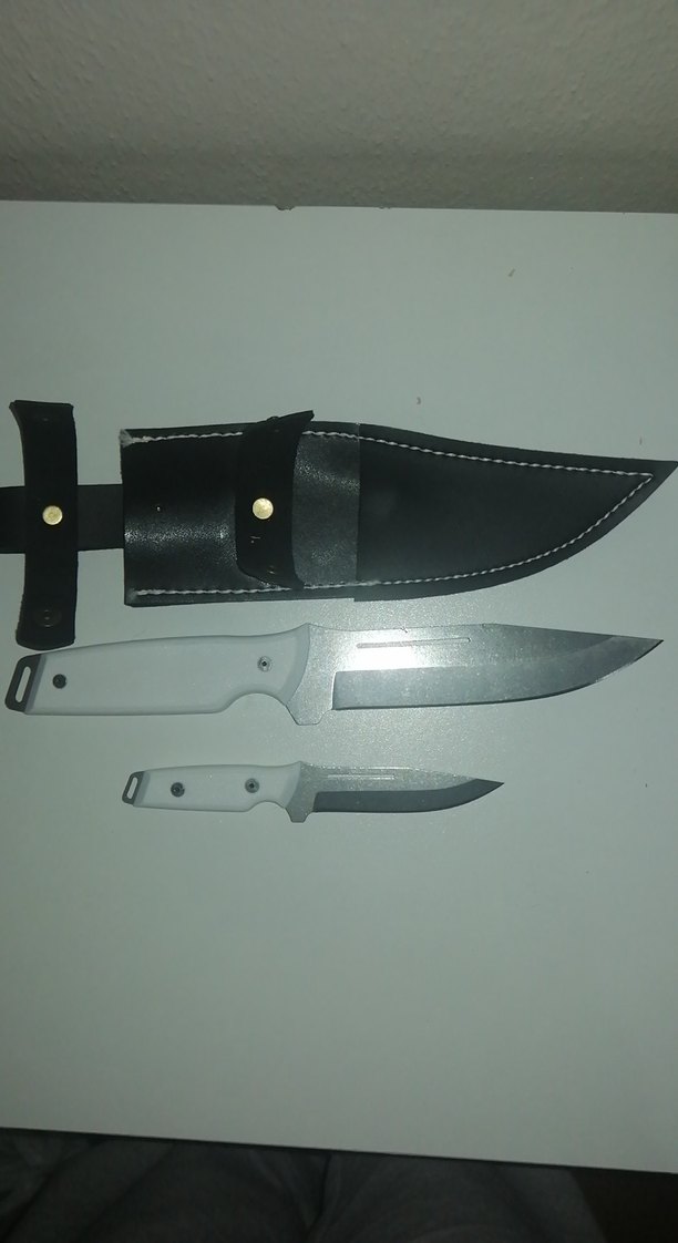 Beyaz Saplı 2 Bıçak ve Kılıf Seti - Görsel 2