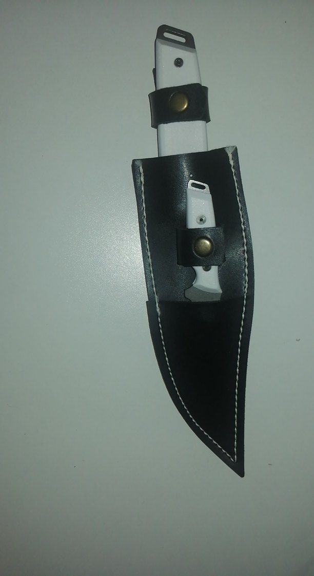 Beyaz Saplı 2 Bıçak ve Kılıf Seti - Görsel 3