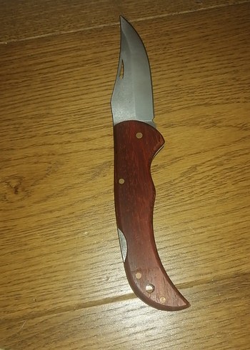 Kahverengi Ahşap Saplı Katlanabilir Çakı - Görsel 2