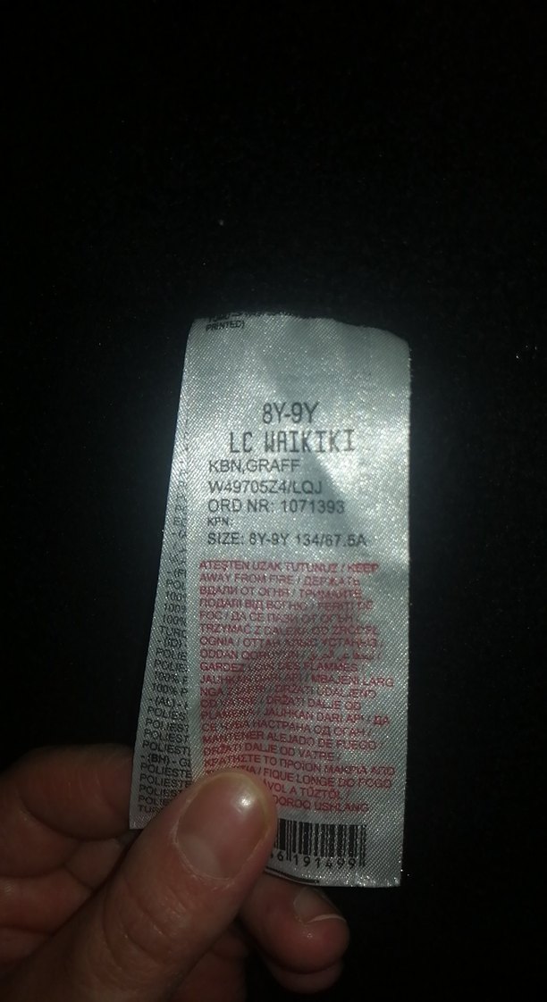 Kapüşonlu Siyah Baskılı Mont - Görsel 5