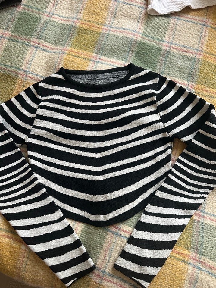 Zebra Desenli  Triko Bluz - Görsel 2