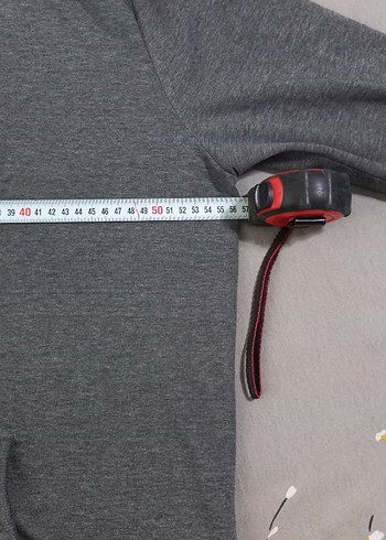 Gri Fermuarlı Kapüşonlu Kadın Sweatshirt - Görsel 2