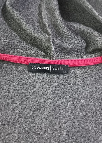 Gri Fermuarlı Kapüşonlu Kadın Sweatshirt - Görsel 6