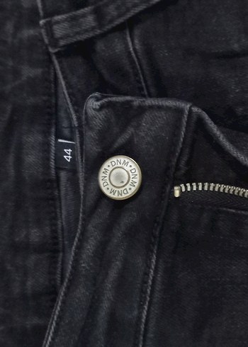 Siyah Rahat Kesim Midi Kadın Jean - Görsel 2