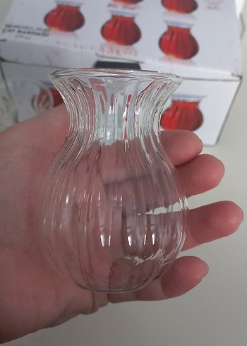 Şeffaf Dalgalı Cam bardak - Görsel 5