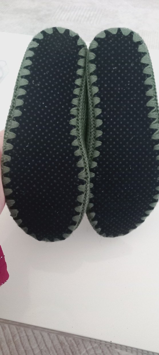 yeşil Örgü Kadın Ev Terliği - Görsel 3