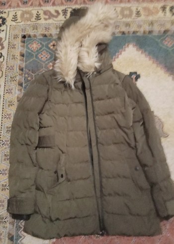 Diğer Gri Kürklü Kadın Kışlık Mont
