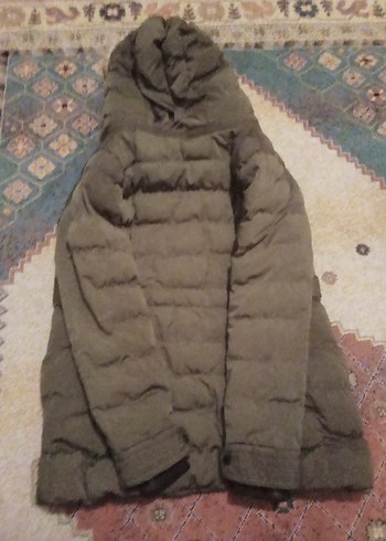 s Beden gri Renk Gri Kürklü Kadın Kışlık Mont