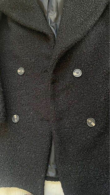 Koton siyah kadın kaban - Görsel 5