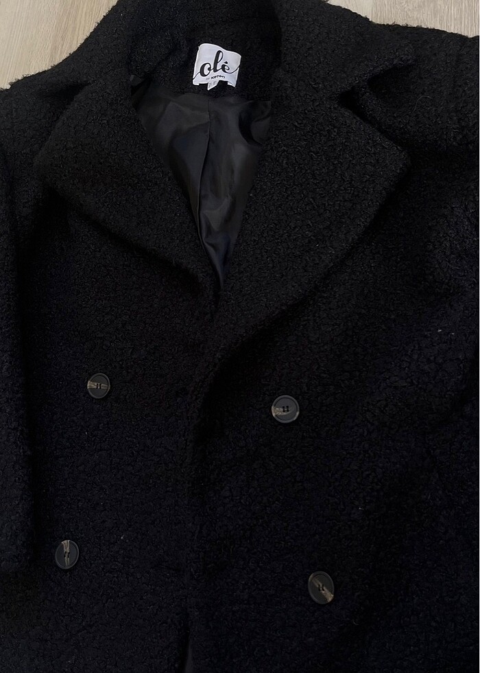 Koton siyah kadın kaban - Görsel 4