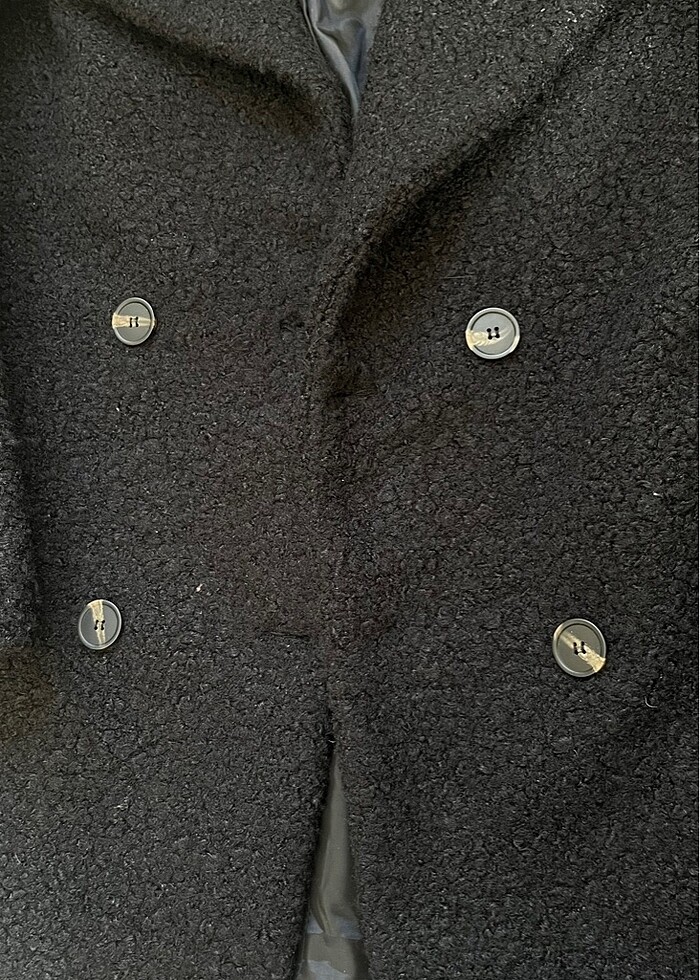 Koton siyah kadın kaban - Görsel 5