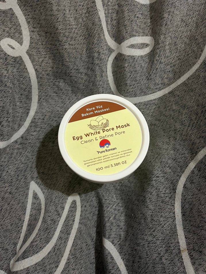 Egg white pore mask pure korean - Görsel 2
