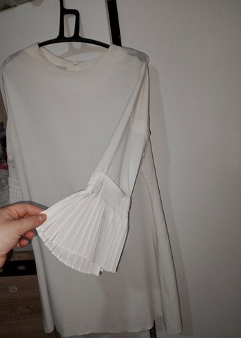 Kolları fırfır detaylı Tunik gömlek - Görsel 2