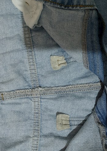 Kadın Mavi Bol Kesim Midi Kot Pantolon - Görsel 3