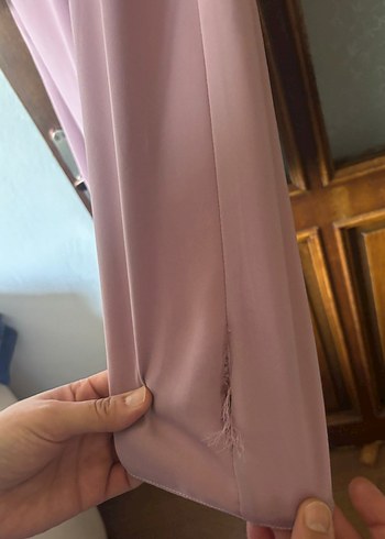 Diğer Drapeli Uzun Kollu Pembe Kadın Tunik