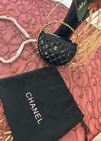 Zincir Detaylı Siyah Chanel Deri Çanta