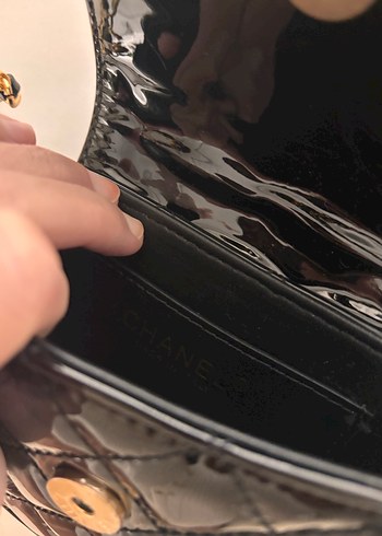 Chanel Zincir Detaylı Siyah Chanel Deri Çanta