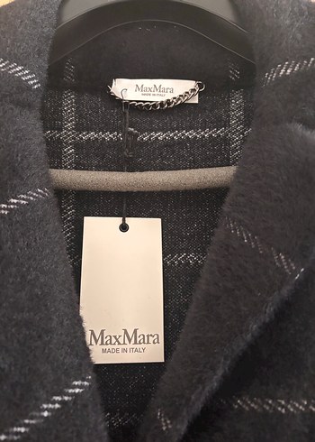 Düğmeli Ekoseli Uzun Kadın Kaban - Görsel 5