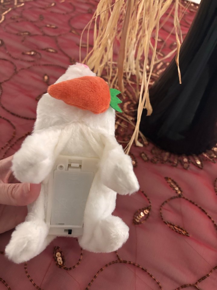 Beyaz Peluş Tavşan Oyuncak - Görsel 4