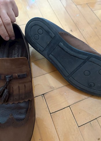 Kahverengi Deri Klasik Erkek Ayakkabısı - Görsel 4