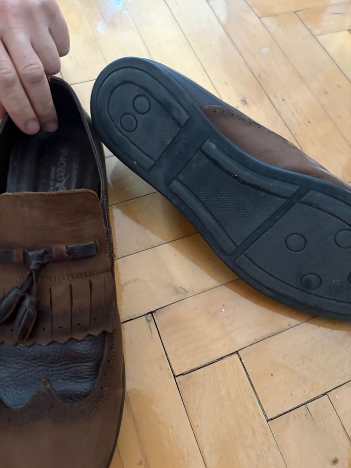 Kahverengi Deri Klasik Erkek Ayakkabısı - Görsel 4