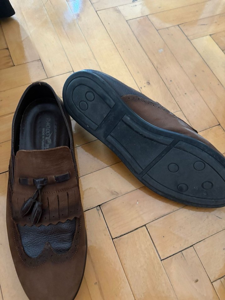 Kahverengi Deri Klasik Erkek Ayakkabısı - Görsel 3