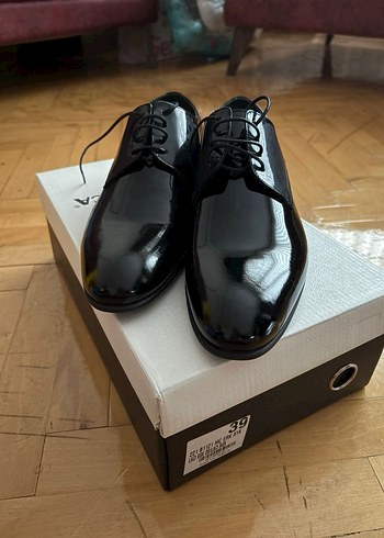 ANCA Siyah Parlak Erkek Klasik Ayakkabı - Görsel 2