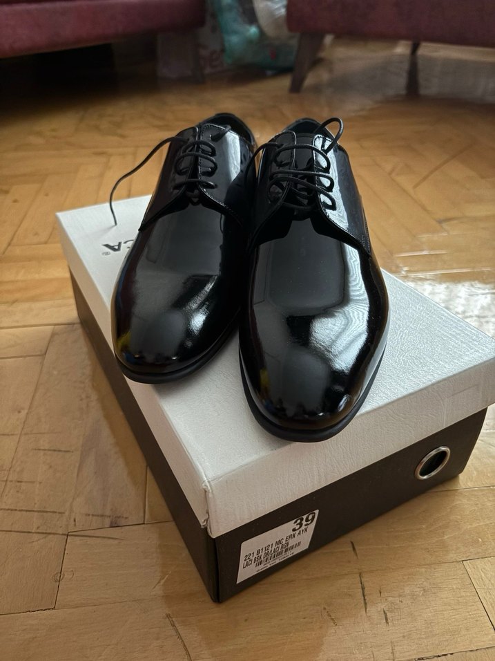 ANCA Siyah Parlak Erkek Klasik Ayakkabı - Görsel 2