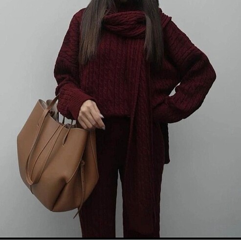 Zara Triko 3?lü Takım