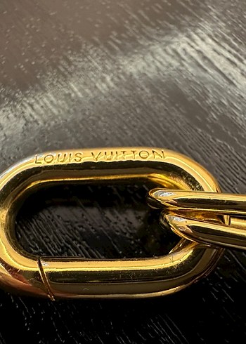 Louis Vuitton Benzeri Altın Renk Zincirli Kadın Kolye ve Küpe - Görsel 4