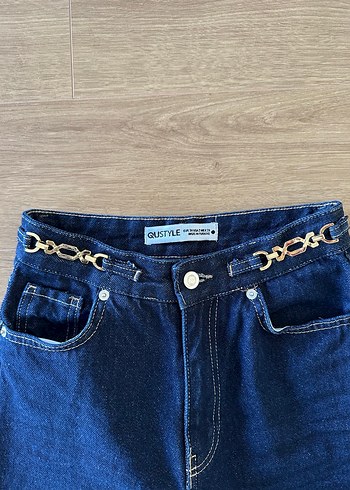 Qustyle Lacivert Kadın Denim Pantolon - Görsel 3