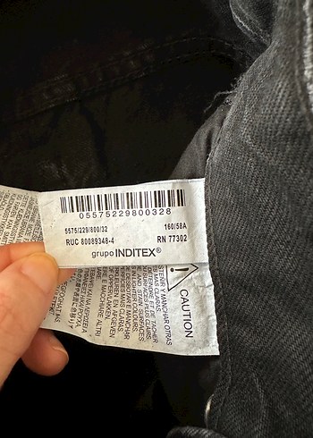 Zara Yüksek Bel Siyah Geniş Paça Kadın Jean - Görsel 8