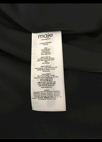 Maje Yakası Kürklü Lacivert Kadın Kaban - Görsel 5