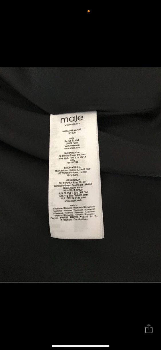 Maje Yakası Kürklü Lacivert Kadın Kaban - Görsel 5