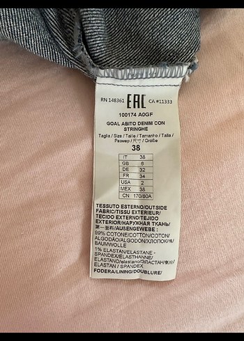 Pinko Jean Elbise - Görsel 8